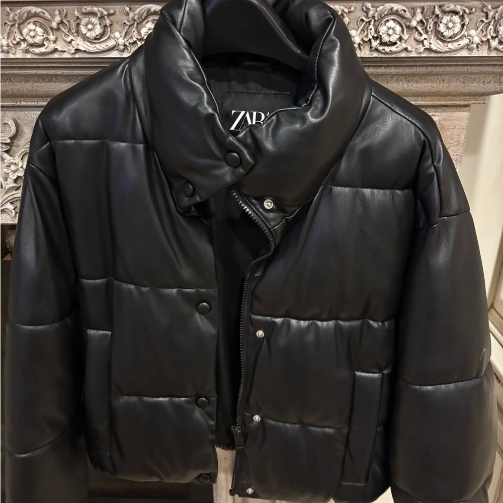 Zara Black Leather Jacket